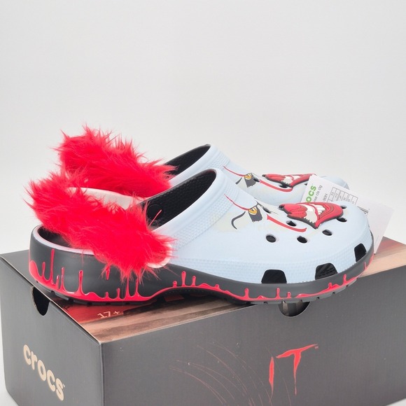 Crocs IT Chapter 2 Pennywise Face Classic Clogs Adult Men\'s Size 10 Unisex Shoes main image 11